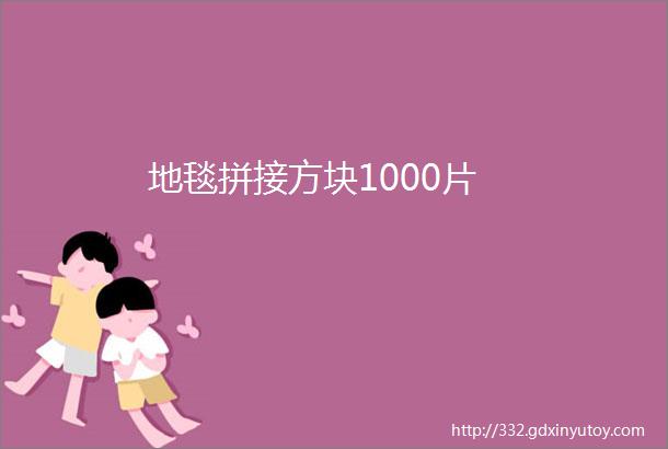 地毯拼接方块1000片