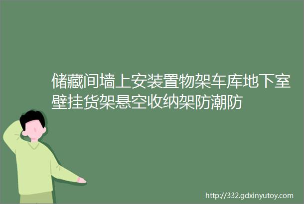 储藏间墙上安装置物架车库地下室壁挂货架悬空收纳架防潮防