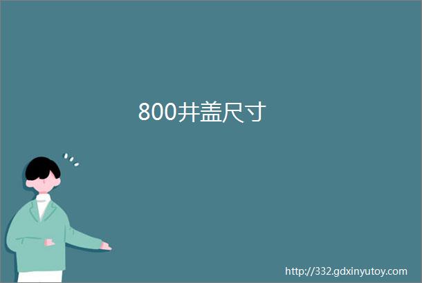 800井盖尺寸